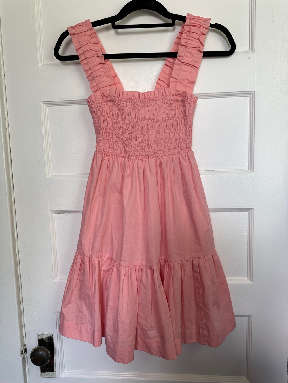 Abercrombie & Fitch Pink Smocked Babydoll Dress with pockets Coquette Fairy Sz S
